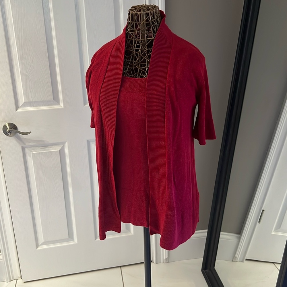 Coldwater Creek summer sweater tank and cover jacket